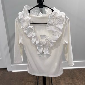 NWOT SHEIN Ruffle Top